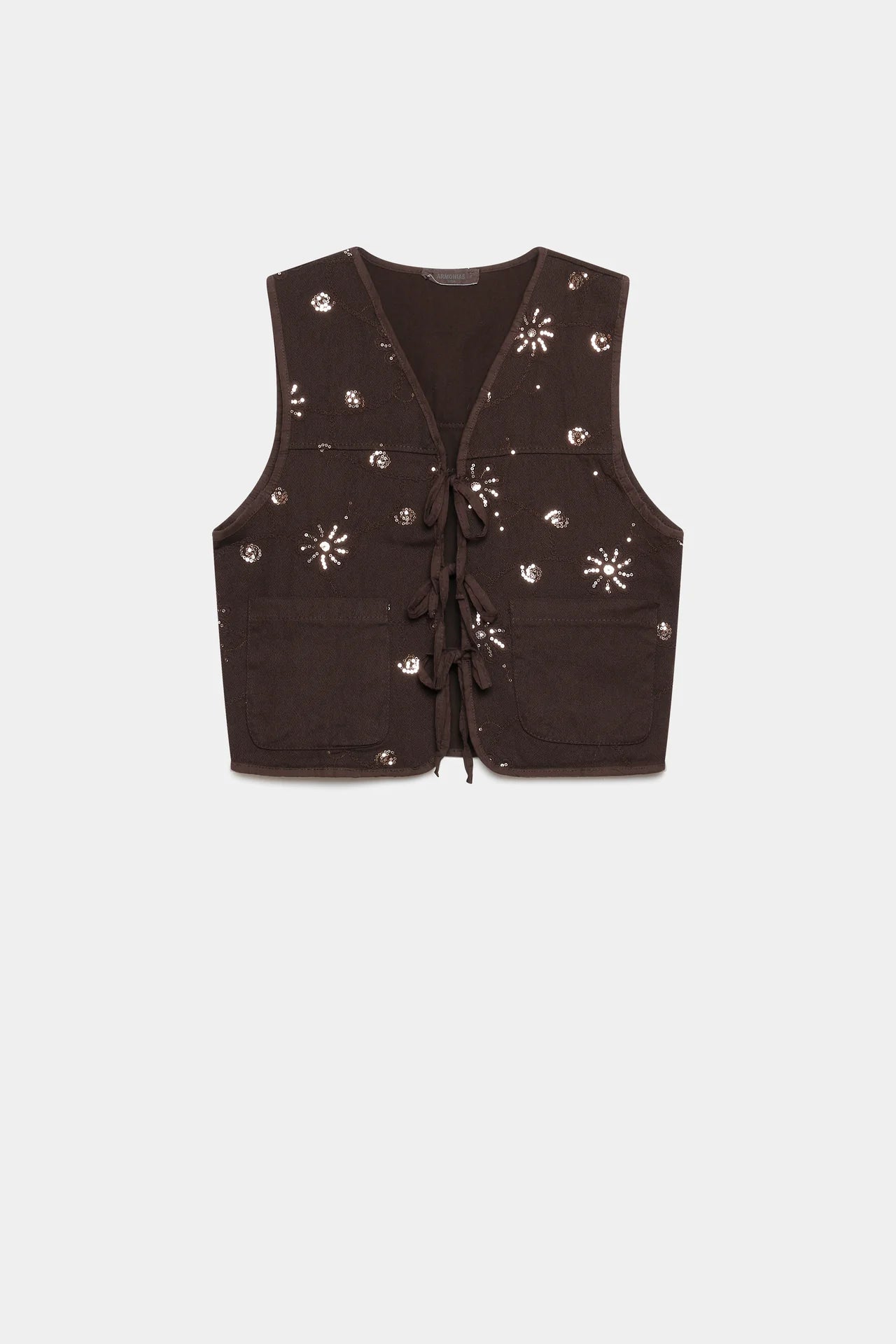 Chaleco denim chocolate gli