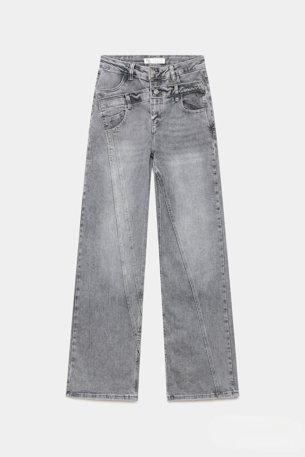 Pantalón denim gris diseño