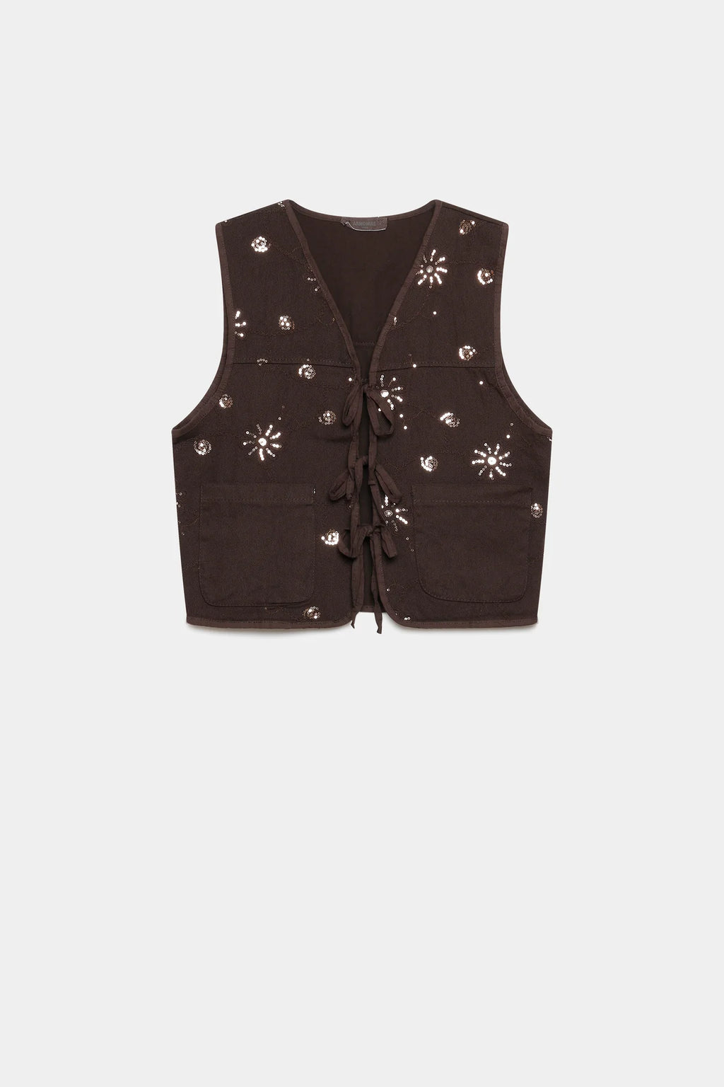 Chaleco denim chocolate gli